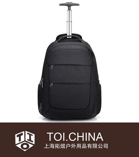 Rolling Backpack for Laptop Large Wheeled School Bookbag Roller Daypack Travel Business Bags Suitcase