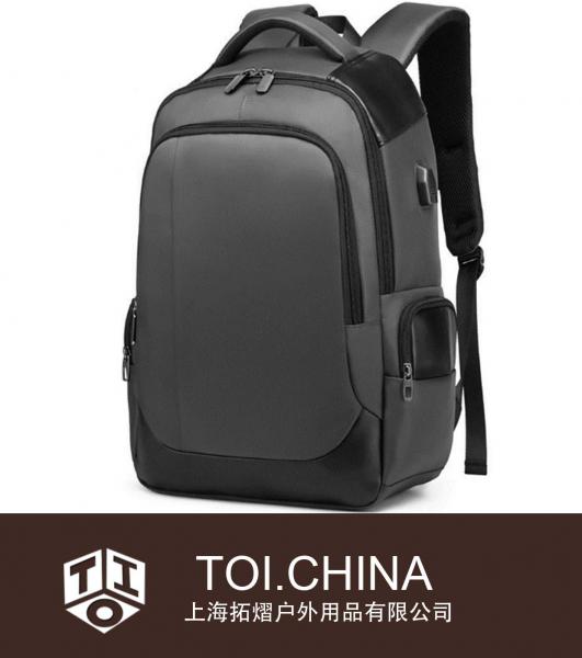 Shoulder Computer Mens Bag Waterproof Business USB Charging Travel Bag Student School Bag Oxford Backpack