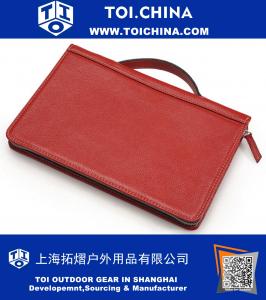 Leather Portfolio-Style MacBook Air Sleeve With Handle